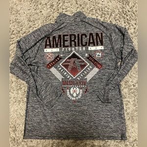 American Fighter 3/4 zip Longsleeve performance